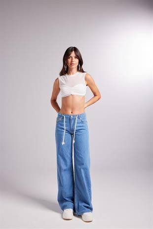 Lose Jean Trousers Blue
