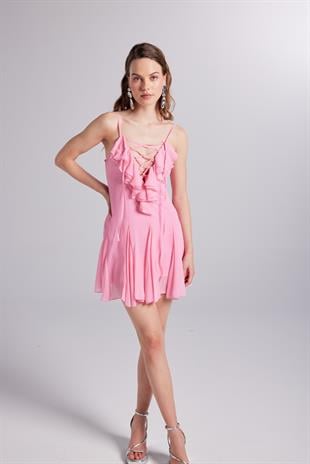 Sorento Elbise Pembe