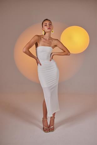 Bodycon Elbise Beyaz