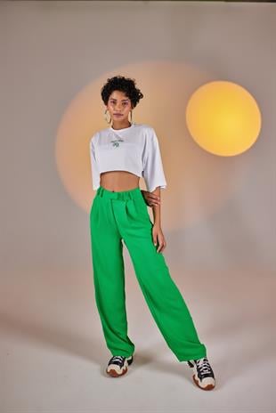 Holly Crop Tshirt Beyaz