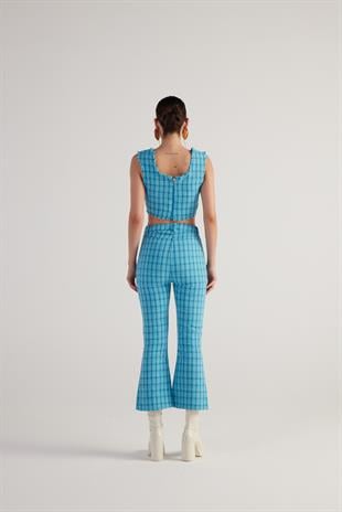 Tweed Trousers Blue