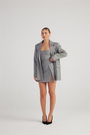 Eden Blazer Ceket Gri