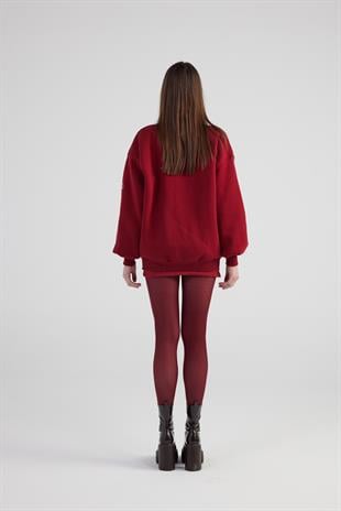 Alexa Bomber Jacket Claret Red