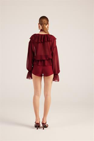 Sassy Shirt Burgundy