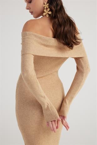 Tilda Knitwear Dress Beige