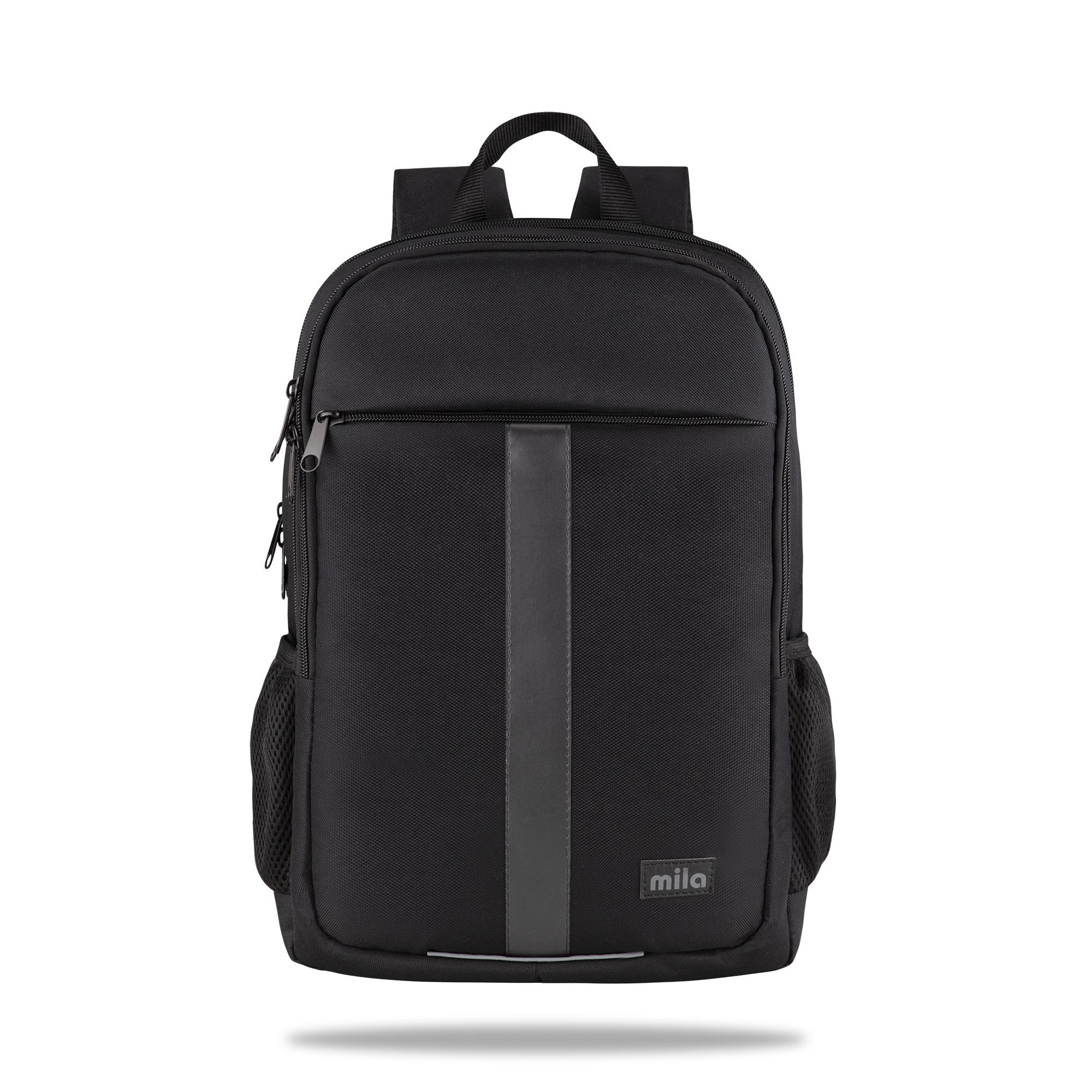 Classone 15.60 inch Mila Serisi W600 -  Lenovo,Hp,Asus,Monster,Macbook,Mac Air Uyumlu Reflektörlü - Laptop Sırt Çantası - Siyah