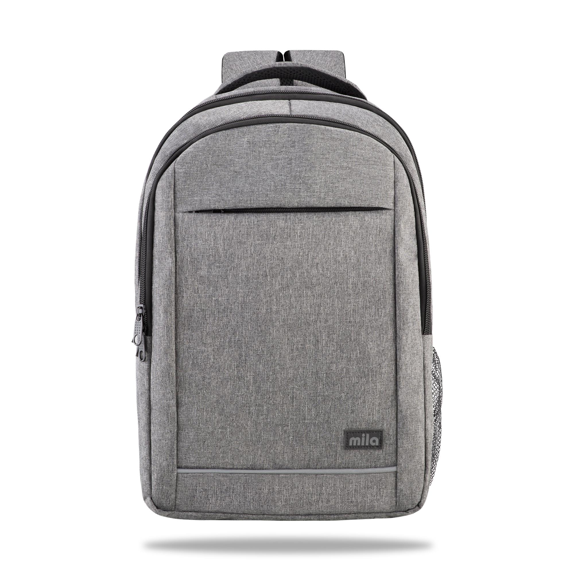 Classone 15.60 inch Mila Serisi Ki3-01-003 Network 4  Serisi -  Lenovo,Hp,Asus,Monster,Macbook,Mac Air Uyumlu Laptop Sırt Çantası - Gri