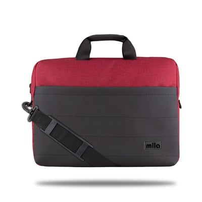 Mila T105 Business serisi WTXpro Su Geçirmez Kumaş, Su Geçirmez Fermuar 15.6 inch uyumlu Macbook , Laptop , Notebook Taşıma Çantası -Bordo