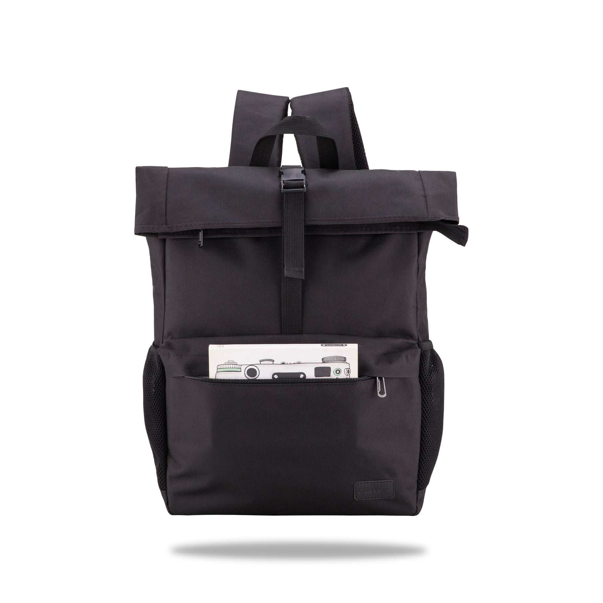 Classone BP-HYB100 Heybe Serisi WTXPro Su geçirmez Kumaş 15.6 inch Uyumlu ,Notebook, Laptop, Macbook Sırt Çantası – Siyah