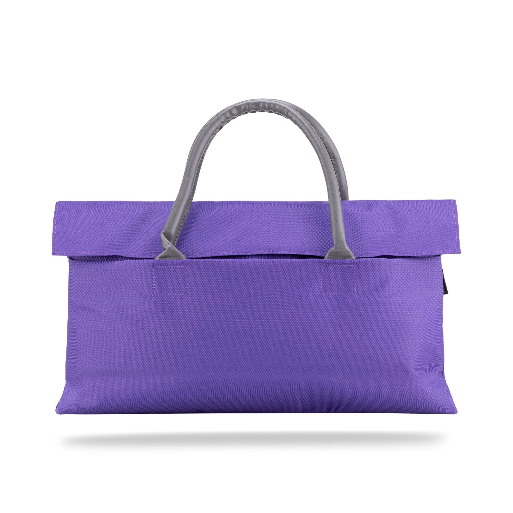 Classone BYN-EL003 WTXPro Su Geçirmez Kumaş 13-14 inch Bayan Laptop El Çantası- Tote Bag – Mor