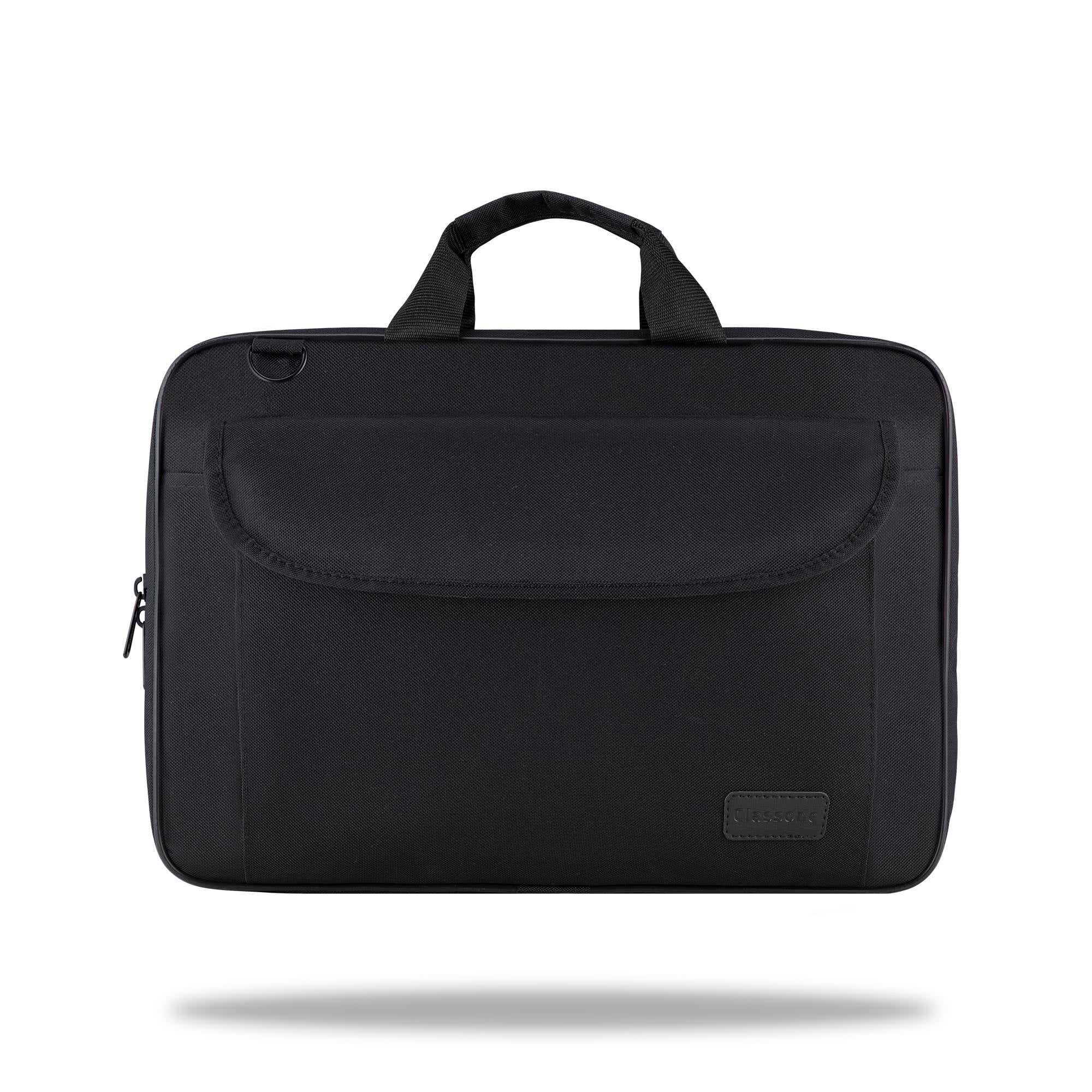 CLASSONE C100 15.6 inch Wtx Pro Su Geçirmez Kumaş Tam Açılır Laptop, Notebook Çantası – Siyah