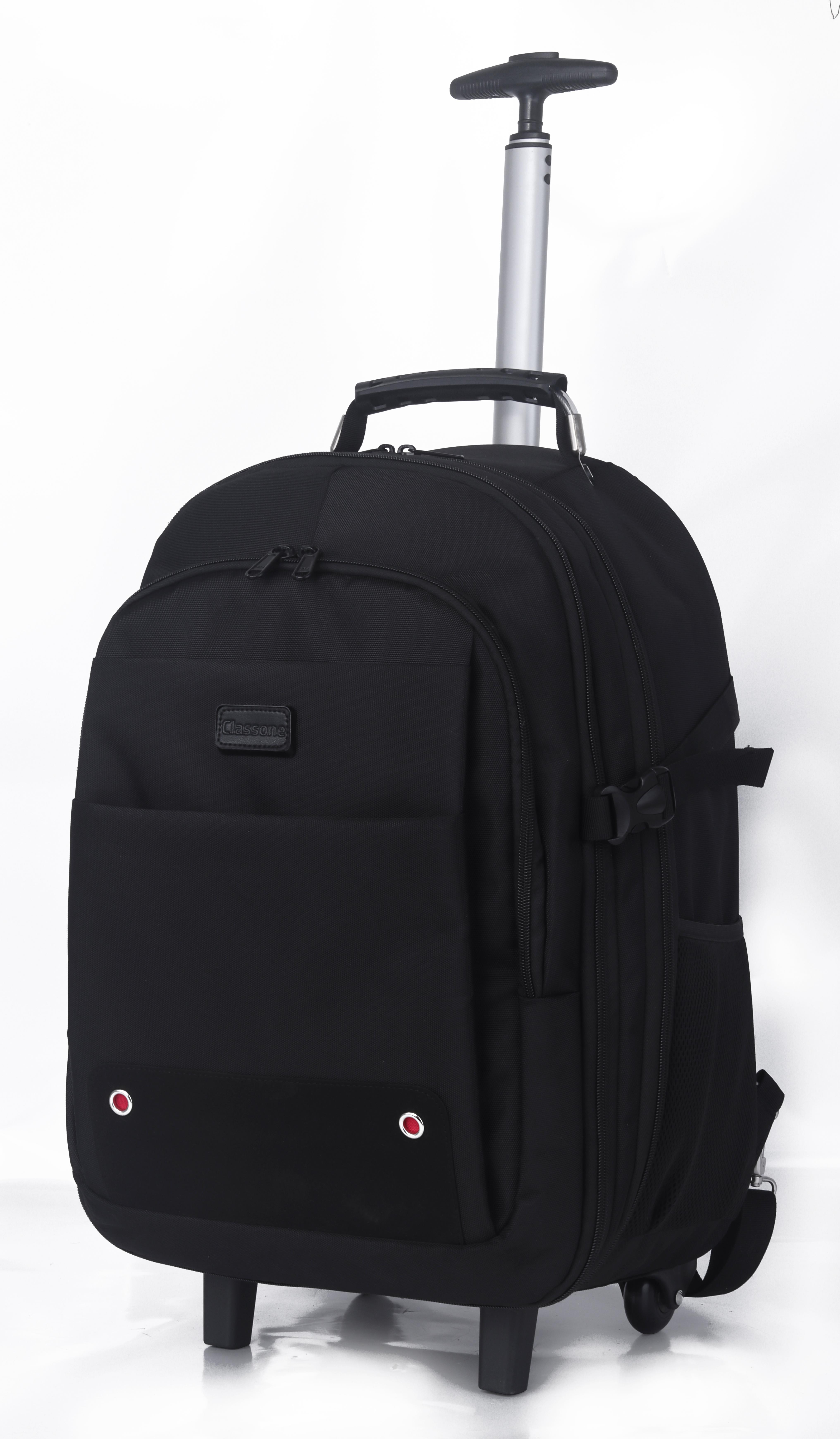 Classone VIP Travel Serisi TROL-VIP100 Tekerlekli Trolley 17,3,15,6,14 Uyumlu Sırt Laptop Çantası – Siyah