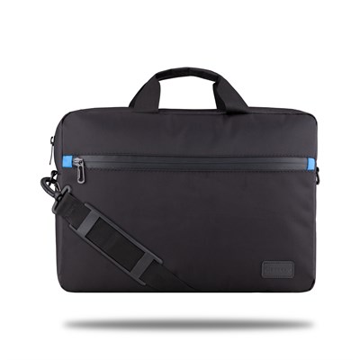 Classone W-TX10M Serisi WTXpro Su Geçirmez Kumaş, Su Geçirmez Fermuar W-TX10M 15.6 inch Uyumlu Macbook, Notebook, Laptop, Tablet Taşıma Çantası-Siyah/Mavi