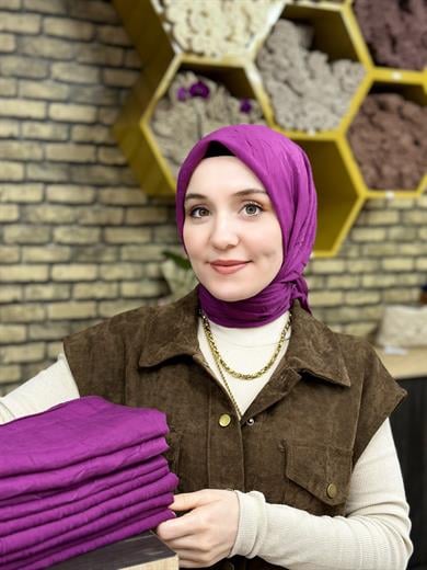 Bambu Eşarp Açık Mürdüm  (46 Numara)