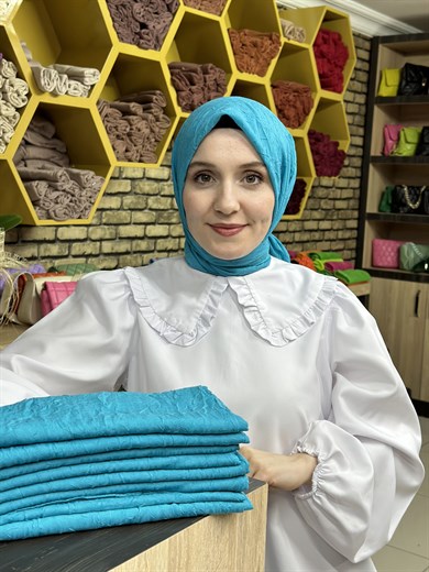 Bambu Eşarp A. Turkuaz (36 Numara)