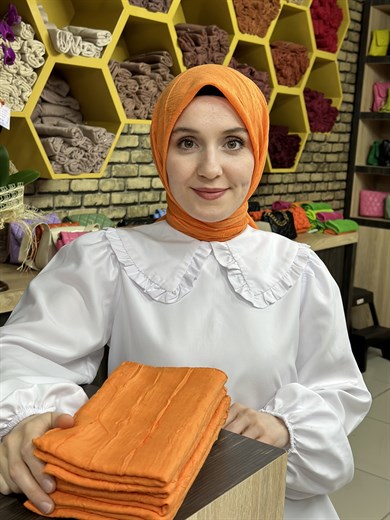 Bambu Eşarp Açık Turuncu (33 Numara)