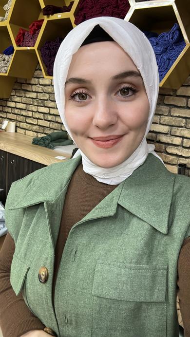 Bambu Eşarp Beyaz
