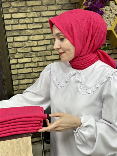 Bambu Eşarp Fuşya (27 Numara)