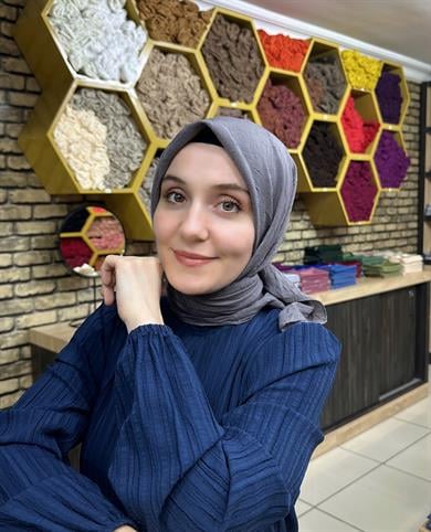 Bambu Eşarp Koyu Gri