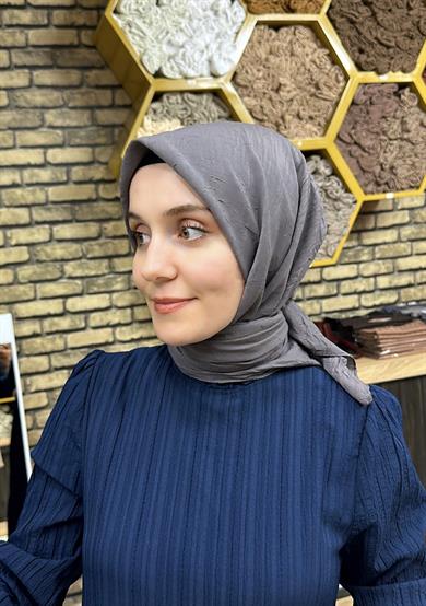 Bambu Eşarp Koyu Gri