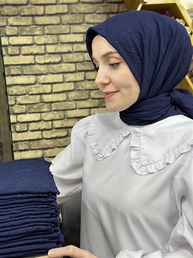 Bambu Eşarp Lacivert (11 Numara)