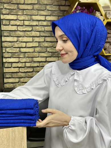 Bambu Eşarp Saks (21 Numara)