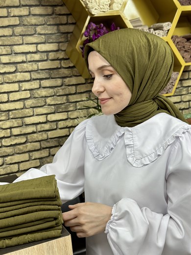 Bambu Eşarp Haki (16 Numara)