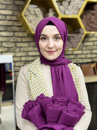 Bambu Şal Açık Mürdüm(45 Numara)