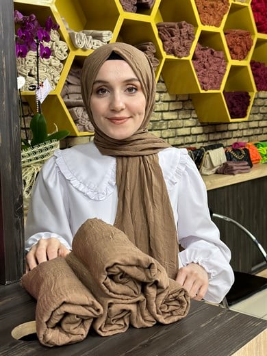 Bambu Şal Kahverengi (37 Numara)