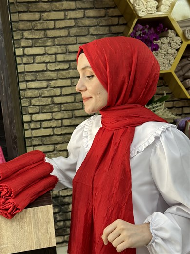 Bambu Şal Kırmızı (27 Numara)