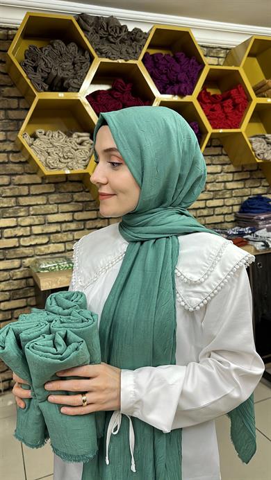 Bambu Şal Koyu Su Yeşili