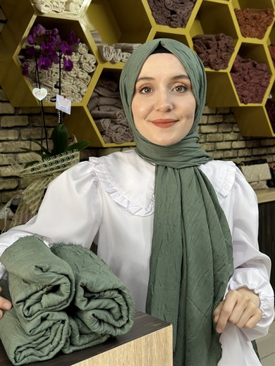 Bambu Şal Küf Yeşili (17 Numara)