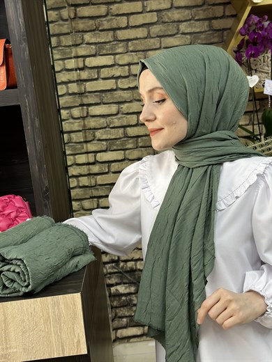Bambu Şal Küf Yeşili (17 Numara)