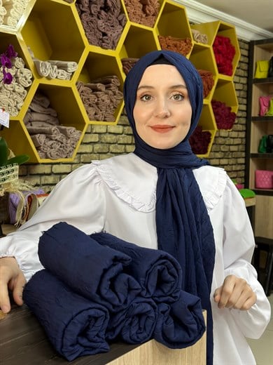 Bambu Şal Lacivert (14 Numara)