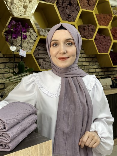 Bambu Şal Lavanta Grisi (20 Numara)