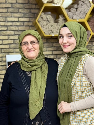 Bambu Şal Orman Yeşili (47 Numara)