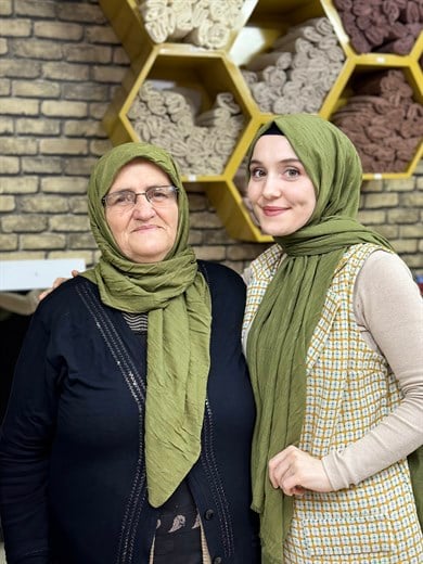 Bambu Şal Orman Yeşili (47 Numara)