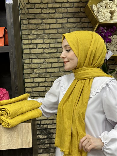Bambu Şal Sarı (35 Numara)