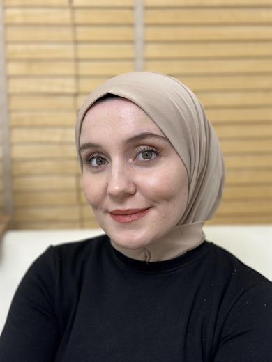 Çıtçıtlı Şal  Açık Kahverengi