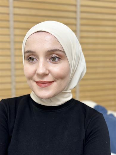 Çıtçıtlı Şal  Açık Taş