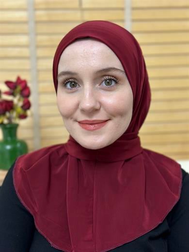 Çıtçıtlı Şal  Bordo