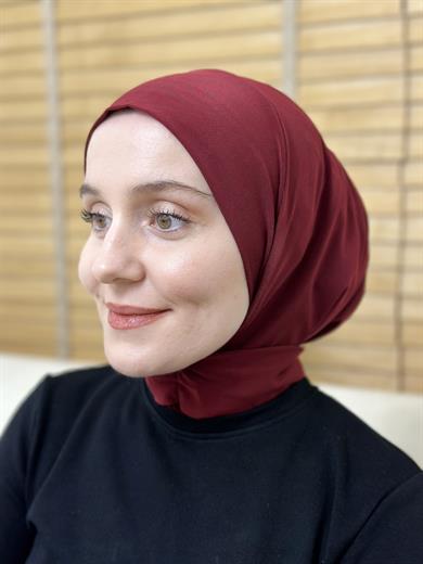 Çıtçıtlı Şal  Bordo