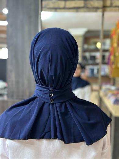 Çıtçıtlı Şal Lacivert