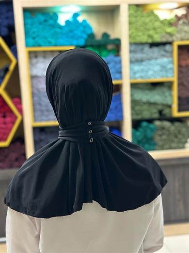 Çıtçıtlı Şal Siyah