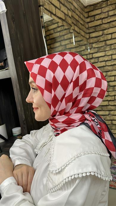 Damalı Desen Eşarp 1 Numara 