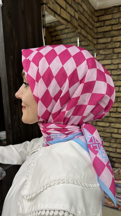 Damalı Desen Eşarp 10 Numara 