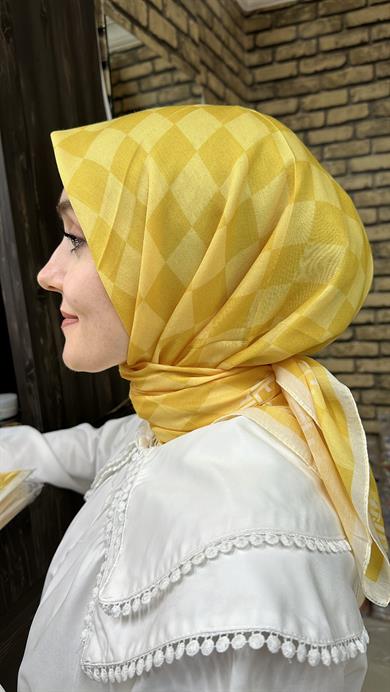 Damalı Desen Eşarp 12 Numara 