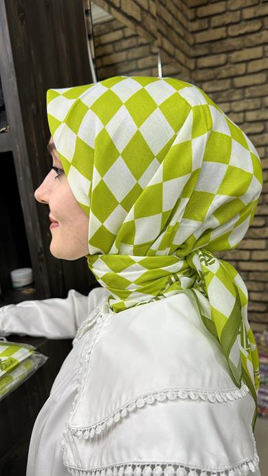 Damalı Desen Eşarp 15 Numara 