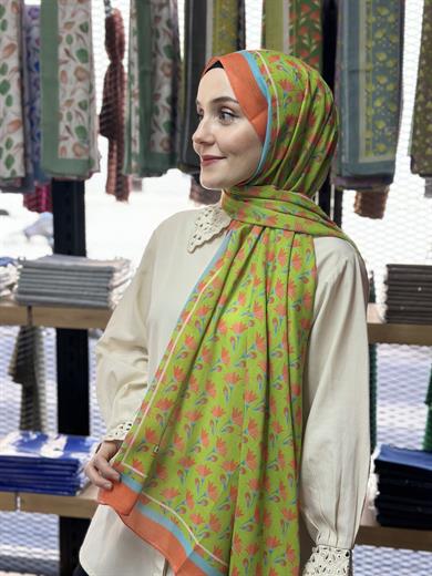 Desenli Şal Turuncu