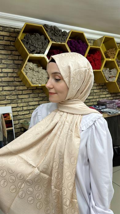 Lsy Desen Jakar Şal Bej
